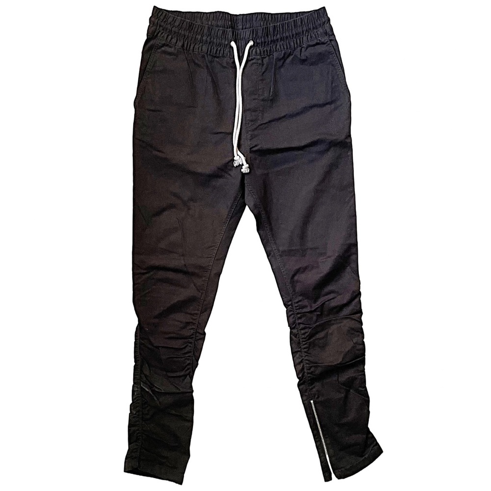 Black Cotton Twill Joggers | Men’s 32x32 | H&M
